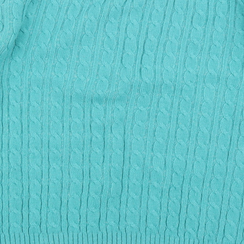 Mexe Womens Green  Knit Pullover Jumper Size M