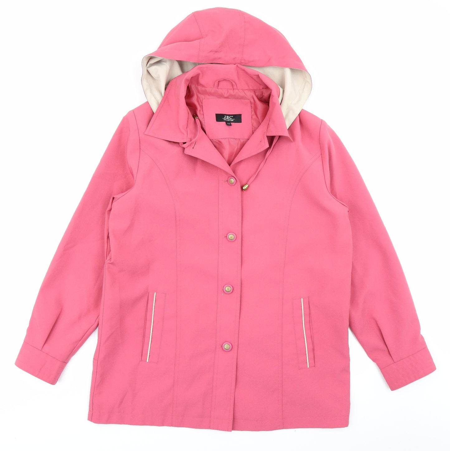JBC Womens Pink   Overcoat Coat Size 12