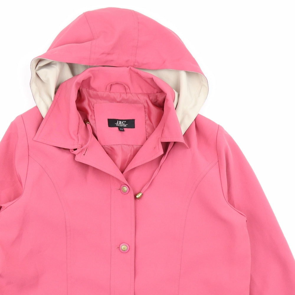 JBC Womens Pink   Overcoat Coat Size 12