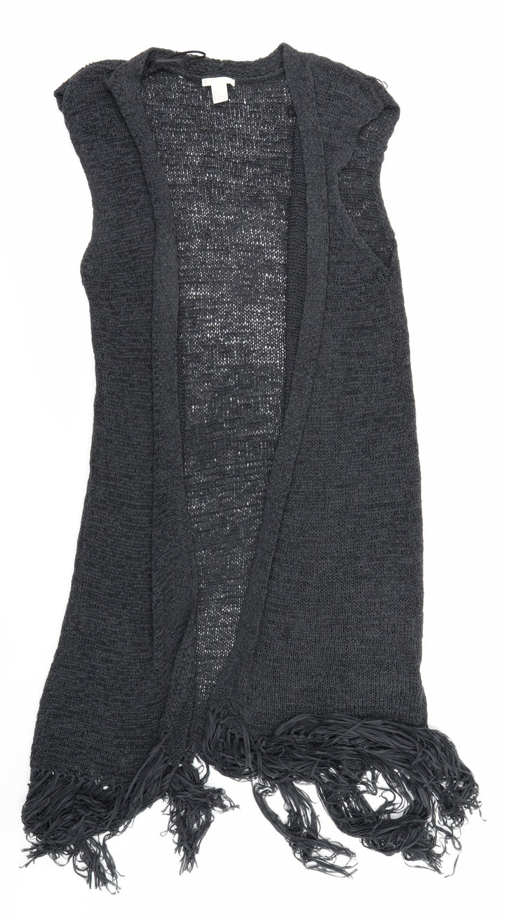 H&M Womens Grey Knit Cardigan Jumper Size S