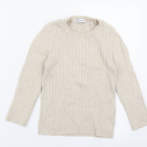 stradivarious Womens Beige  Knit Pullover Jumper Size S