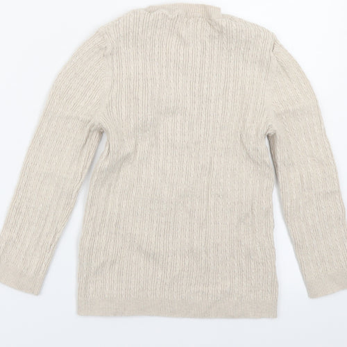 stradivarious Womens Beige  Knit Pullover Jumper Size S