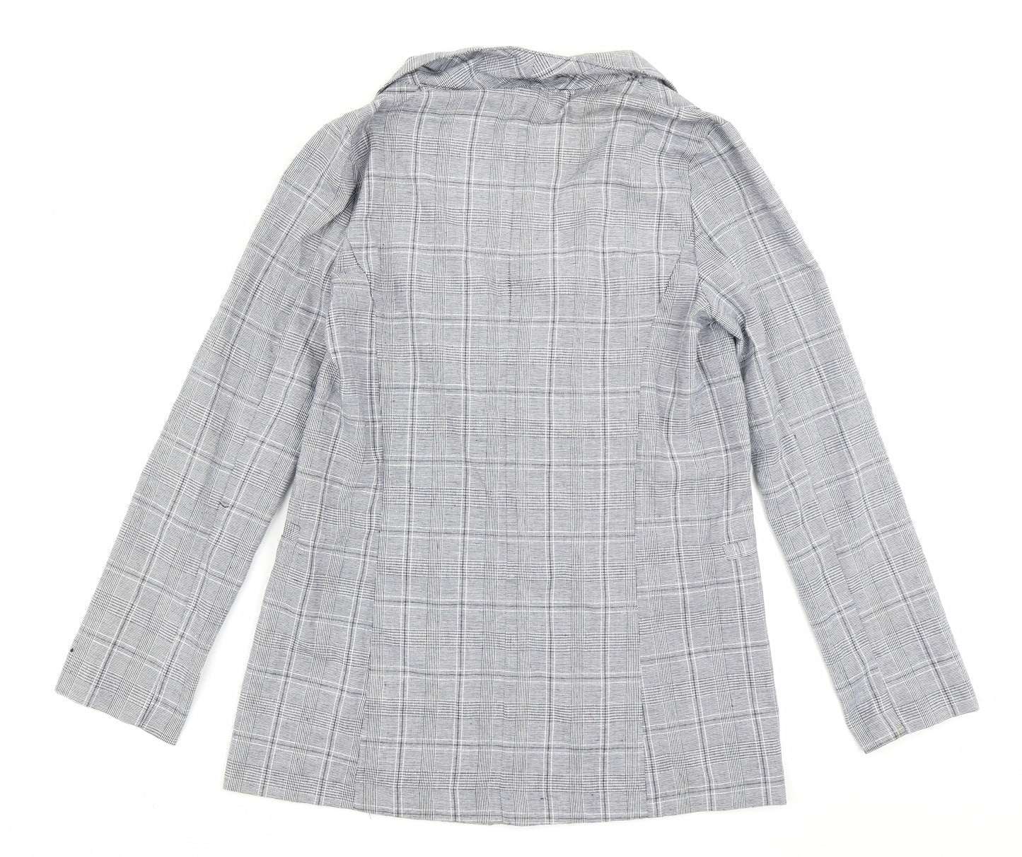 Primrk Womens Grey Check  Jacket Blazer Size 8