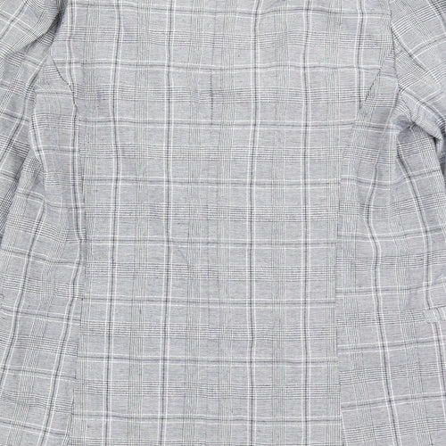 Primrk Womens Grey Check  Jacket Blazer Size 8