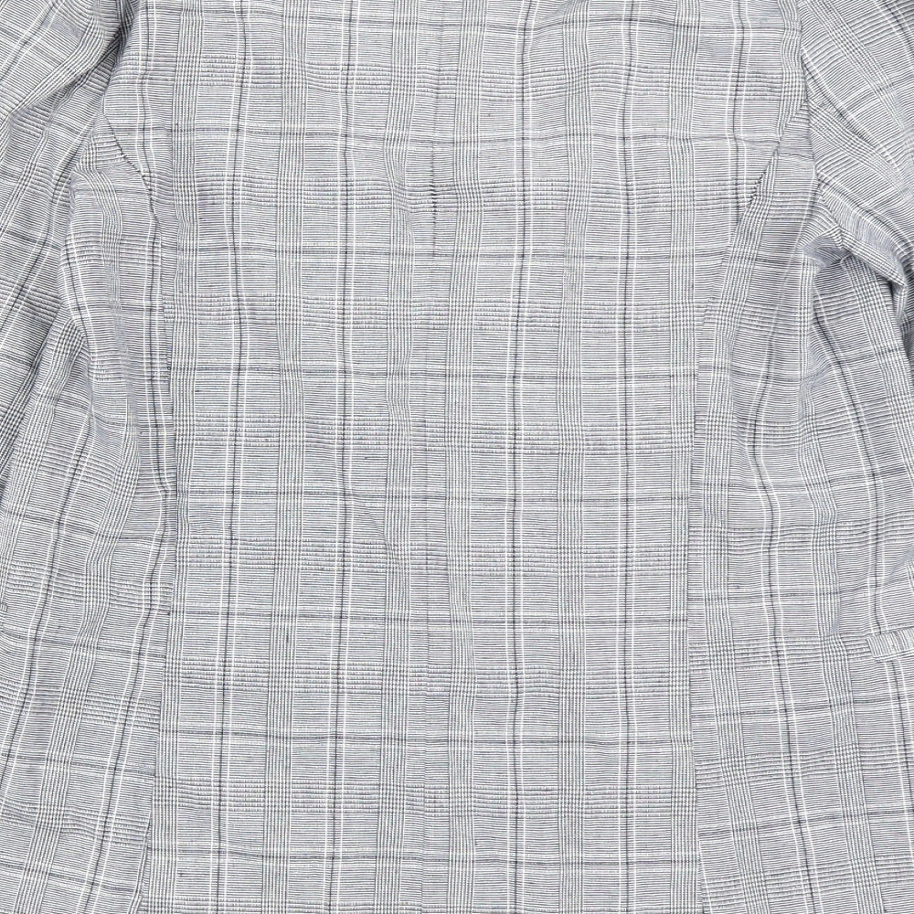 Primrk Womens Grey Check  Jacket Blazer Size 8