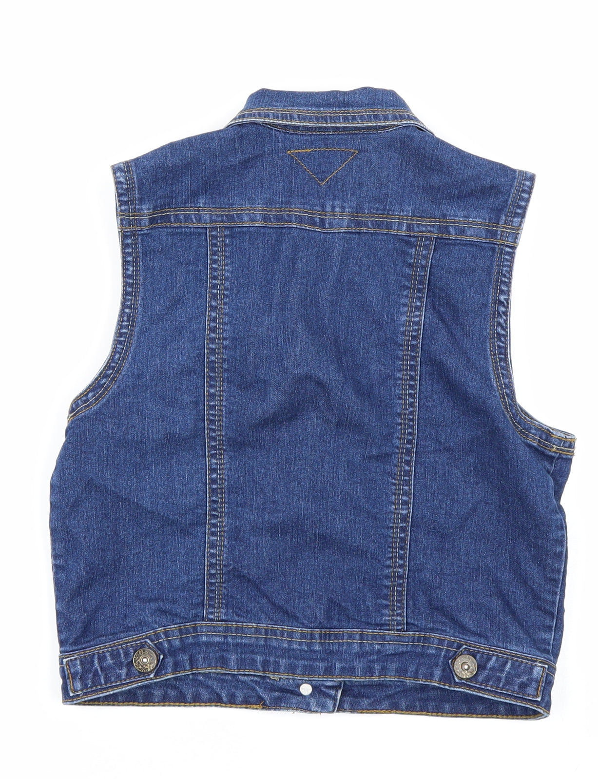 George Girls Blue  Denim Gilet Jacket Size 12-13 Years