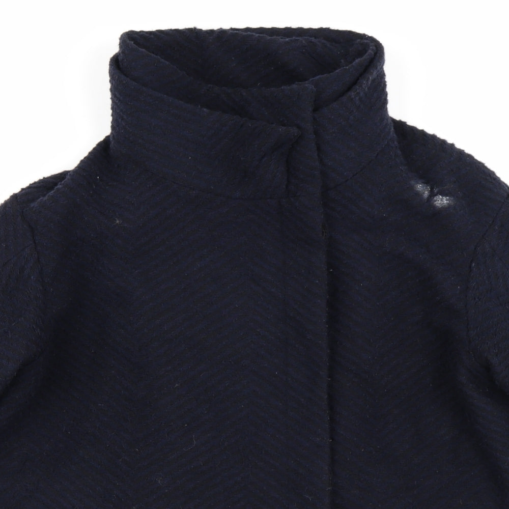 ASOS Womens Blue   Overcoat Coat Size 8