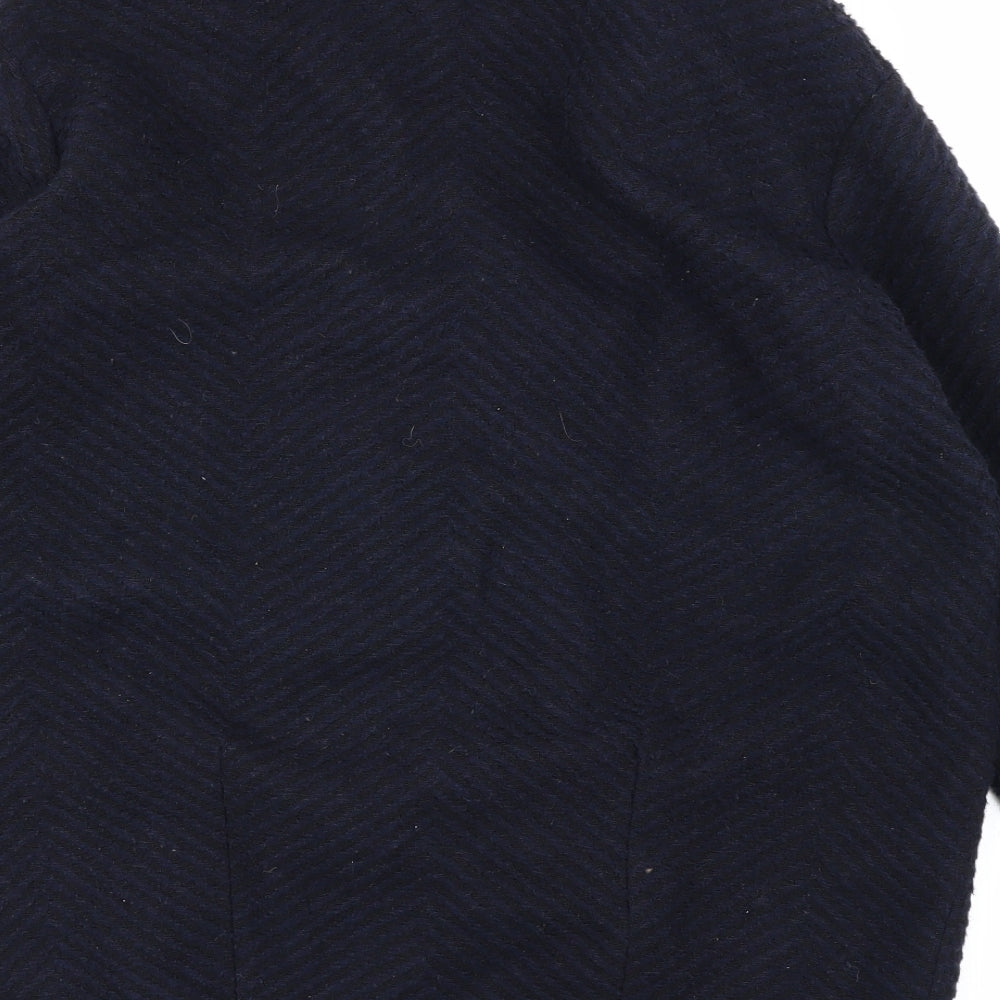 ASOS Womens Blue   Overcoat Coat Size 8