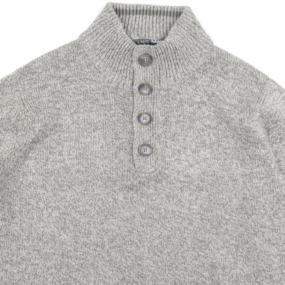 M&S Mens Brown   Pullover Jumper Size M