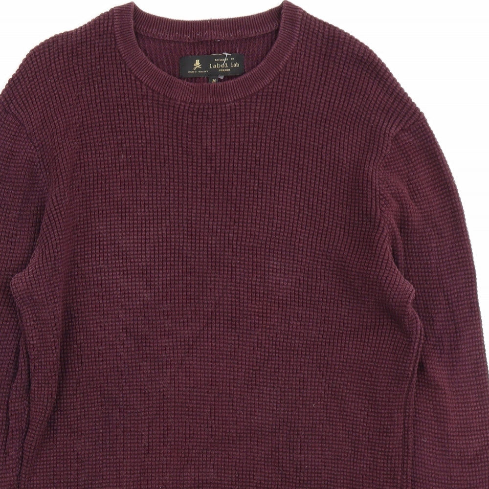 Label Lab Mens Purple   Pullover Jumper Size M