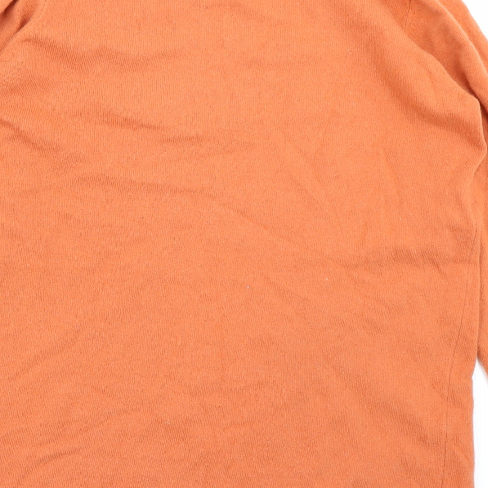 M&S Mens Orange  Knit Pullover Jumper