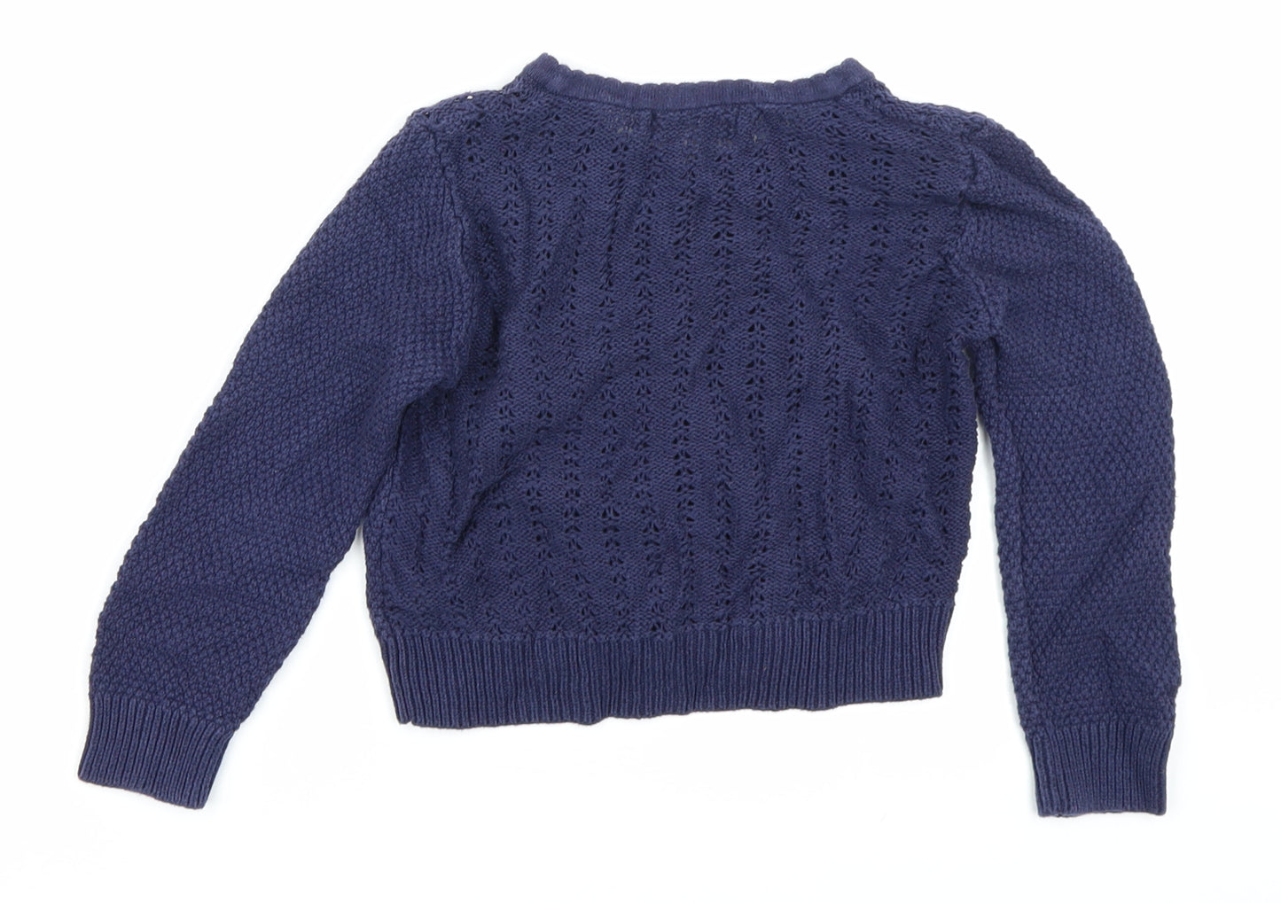 George Girls Blue  Knit Cardigan Jumper Size 3-4 Years