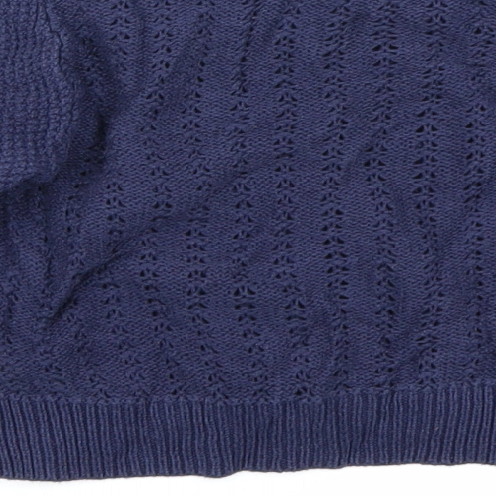 George Girls Blue  Knit Cardigan Jumper Size 3-4 Years