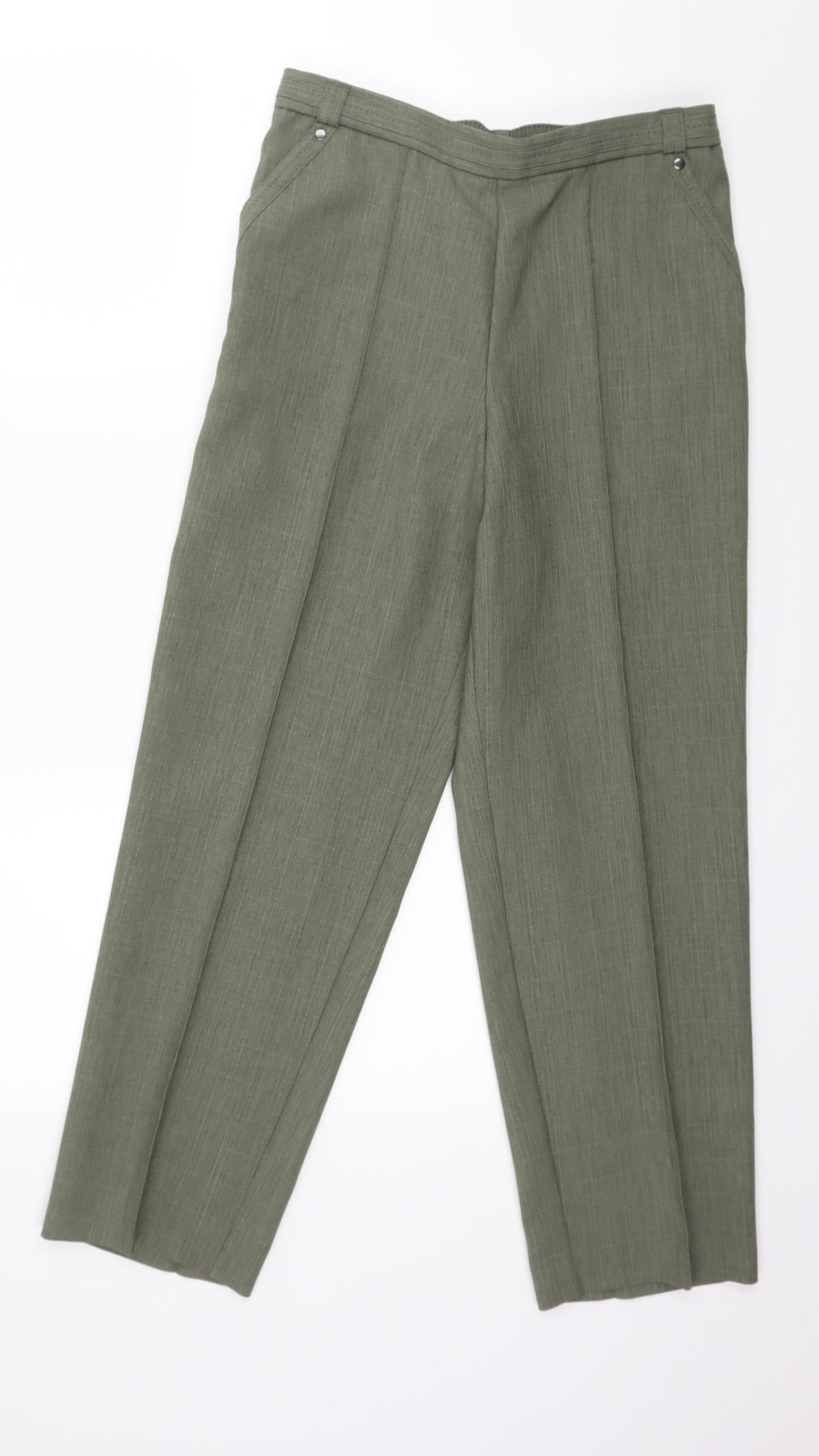 Marks and Spencer Womens Green   Trousers  Size 10 L26 in