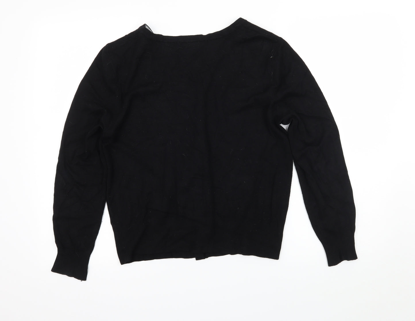 Papaya Womens Black  Knit Cardigan Jumper Size 16
