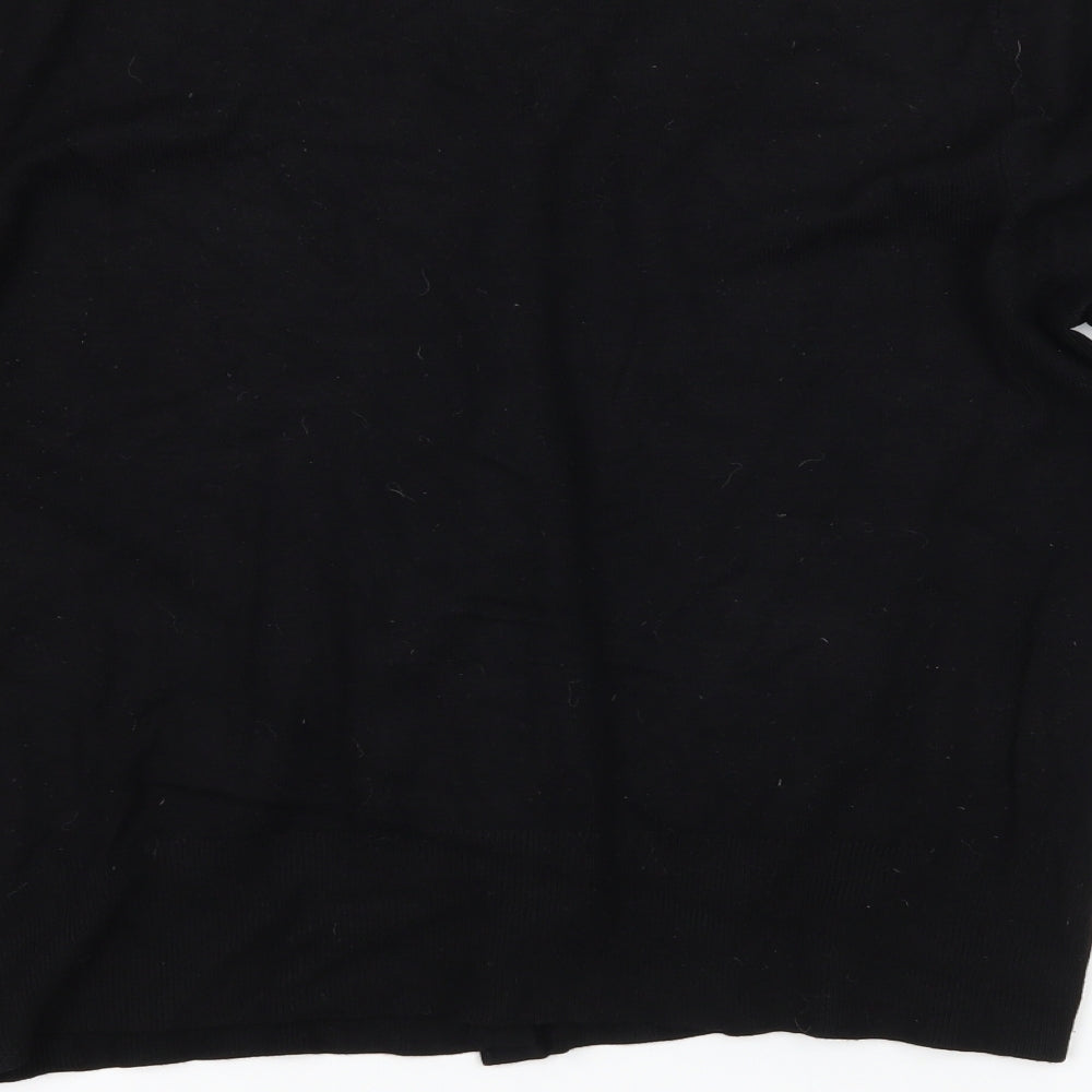 Papaya Womens Black  Knit Cardigan Jumper Size 16