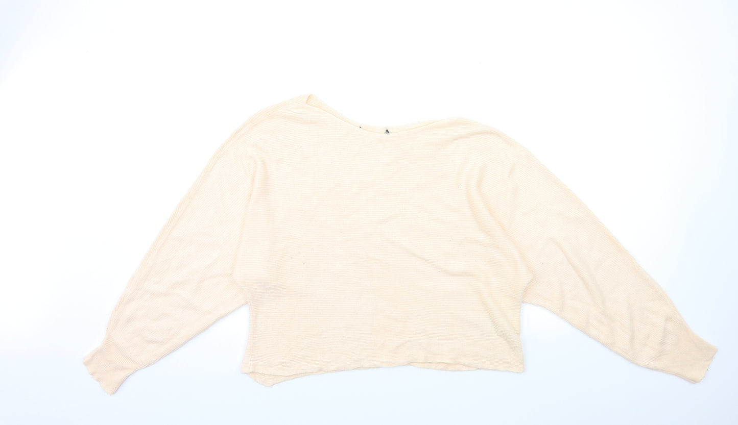 New Look Womens Pink  Knit Pullover Jumper Size L