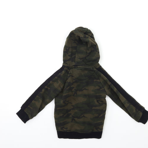 Primark Boys Green Camouflage  Pullover Hoodie Size 2-3 Years