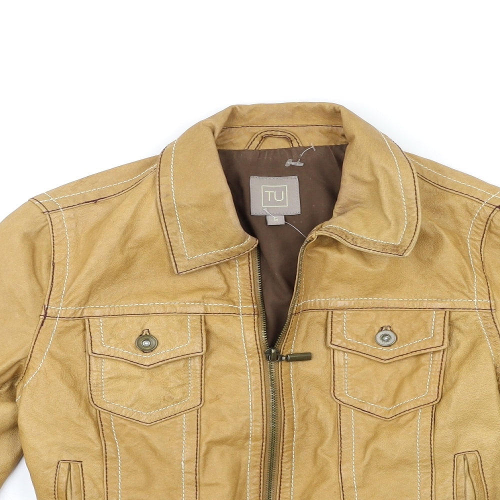 TU Womens Brown   Jacket Coat Size 8