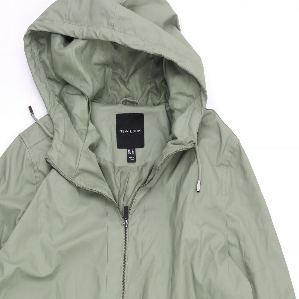 New Look Womens Green   Rain Coat Coat Size 18