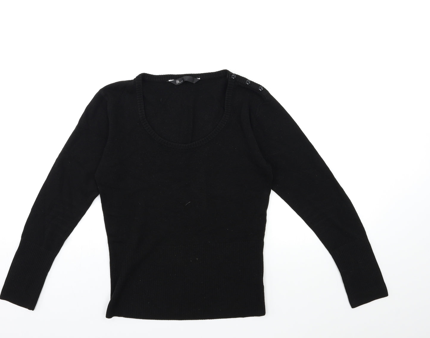 BHS Girls Black  Knit Pullover Jumper Size 13 Years