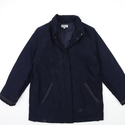 Marks and Spencer Womens Blue   Overcoat Coat Size 16