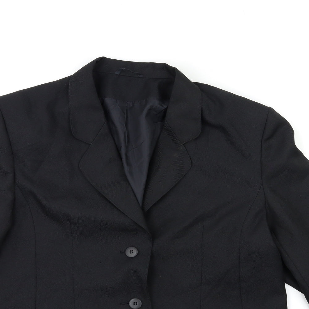 Classic Woman Womens Black   Jacket Suit Jacket Size 16