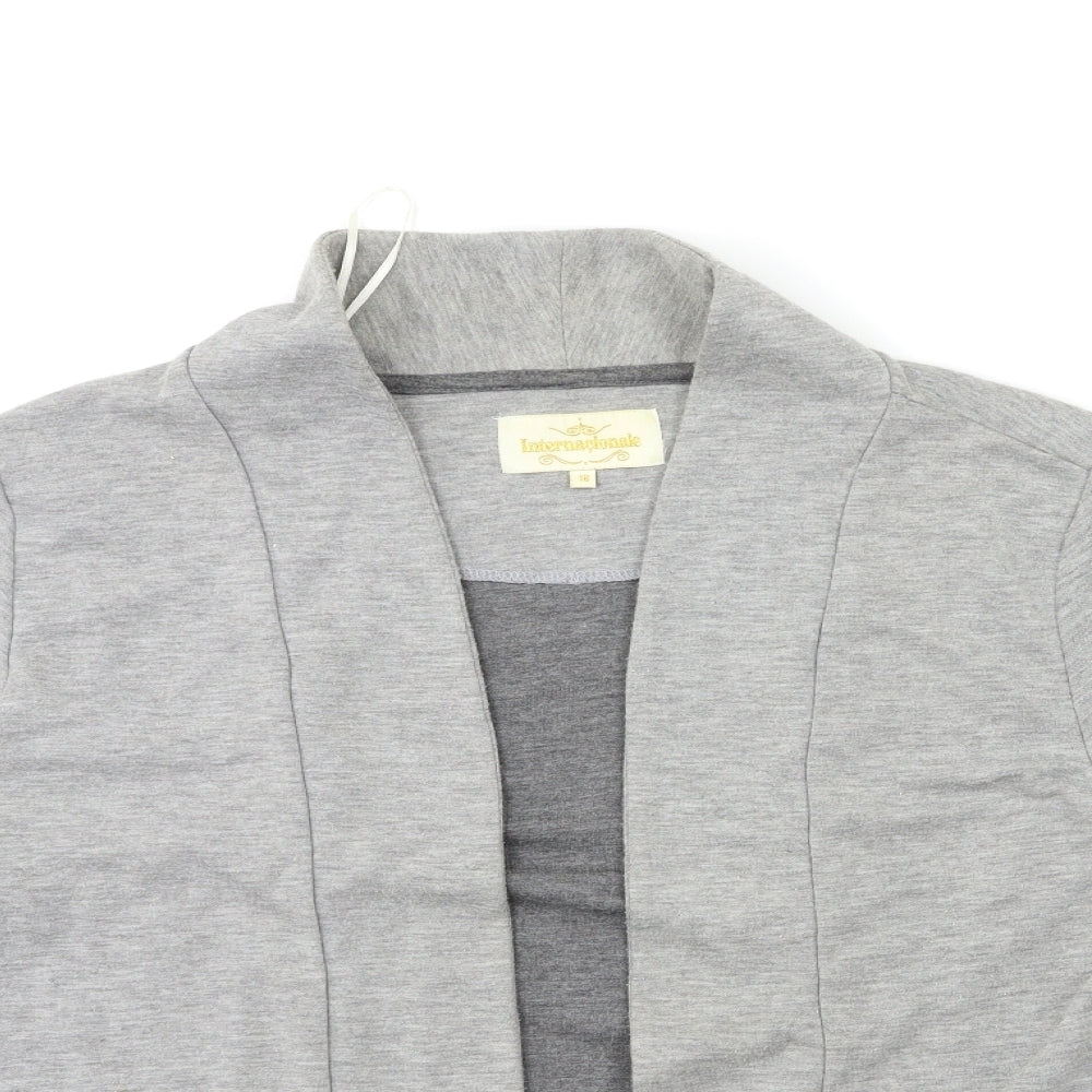 Internacionale Womens Grey   Cardigan Jumper Size 18