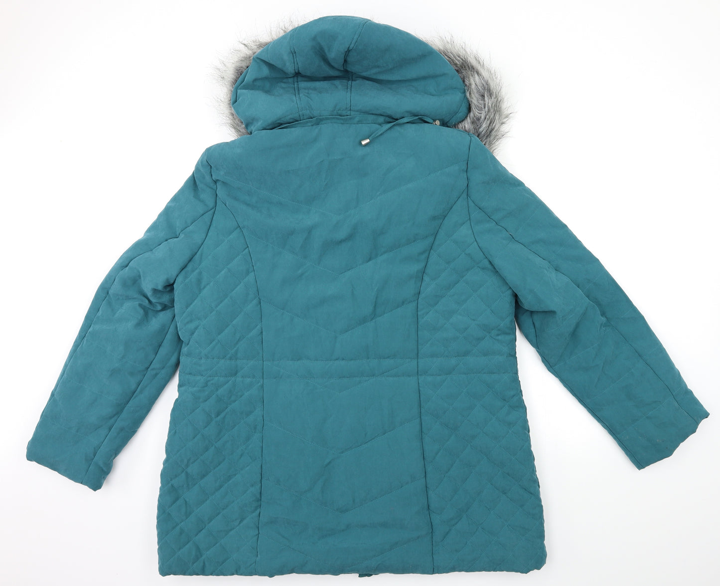 Classic Womens Blue   Parka Coat Size 18