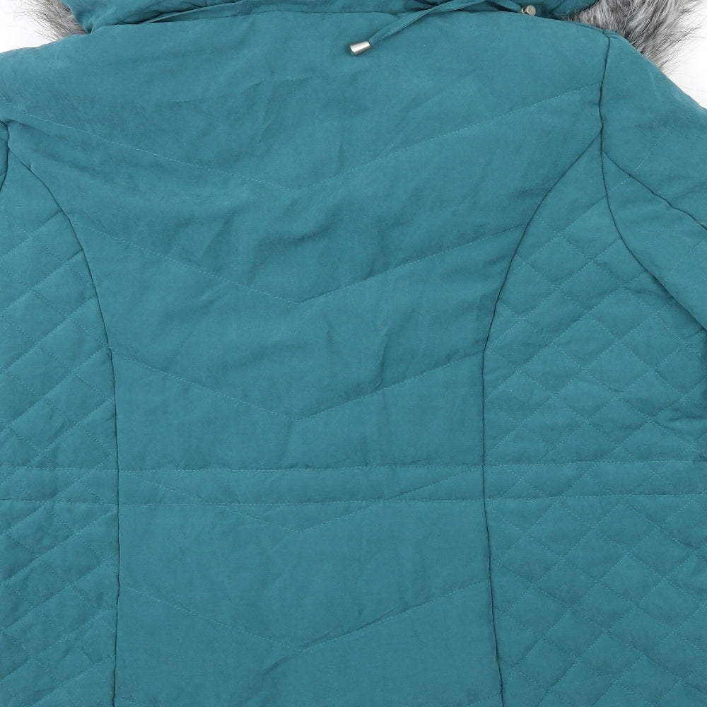 Classic Womens Blue   Parka Coat Size 18