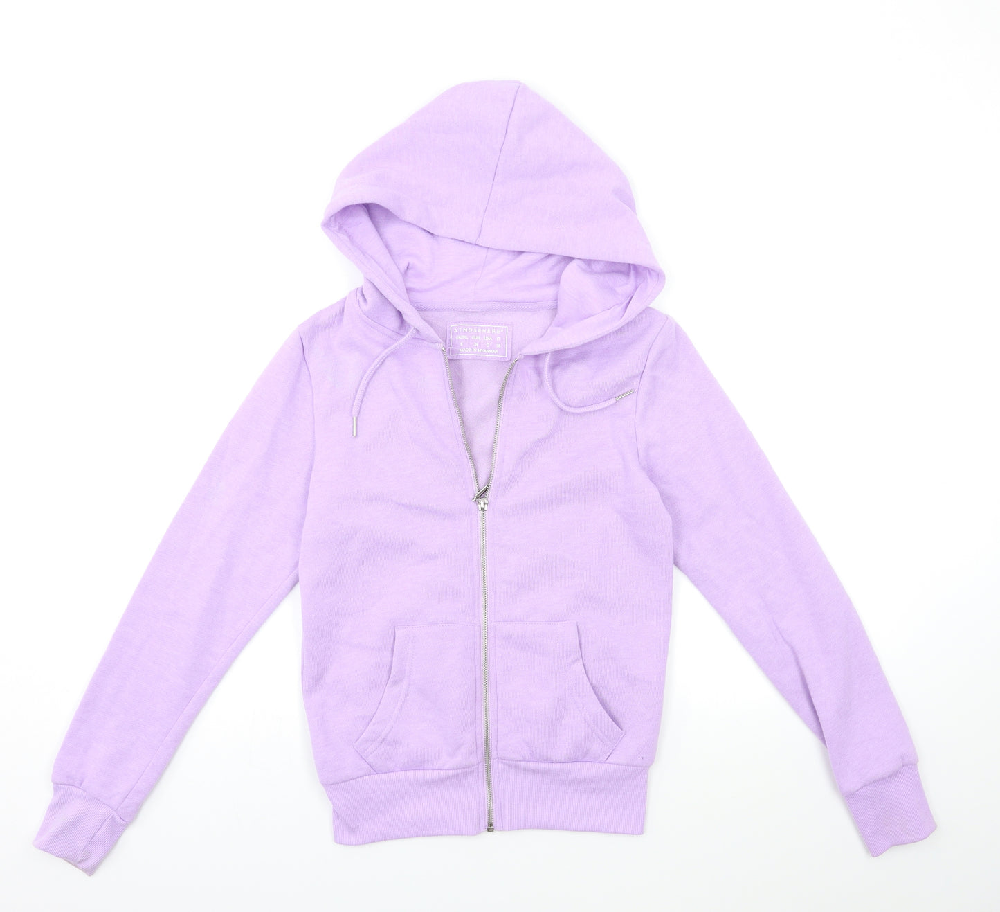 Primark Womens Purple   Full Zip Hoodie Size 6