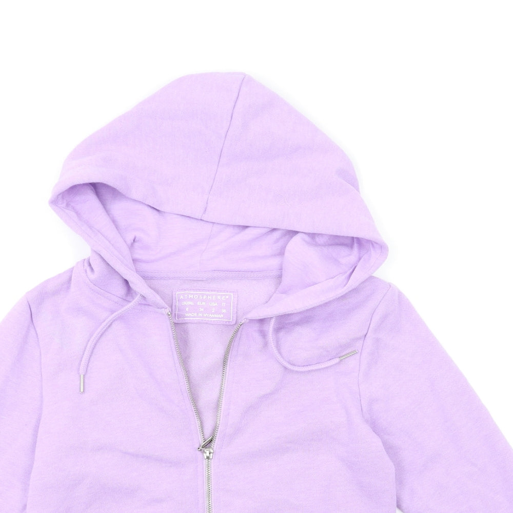 Primark Womens Purple   Full Zip Hoodie Size 6