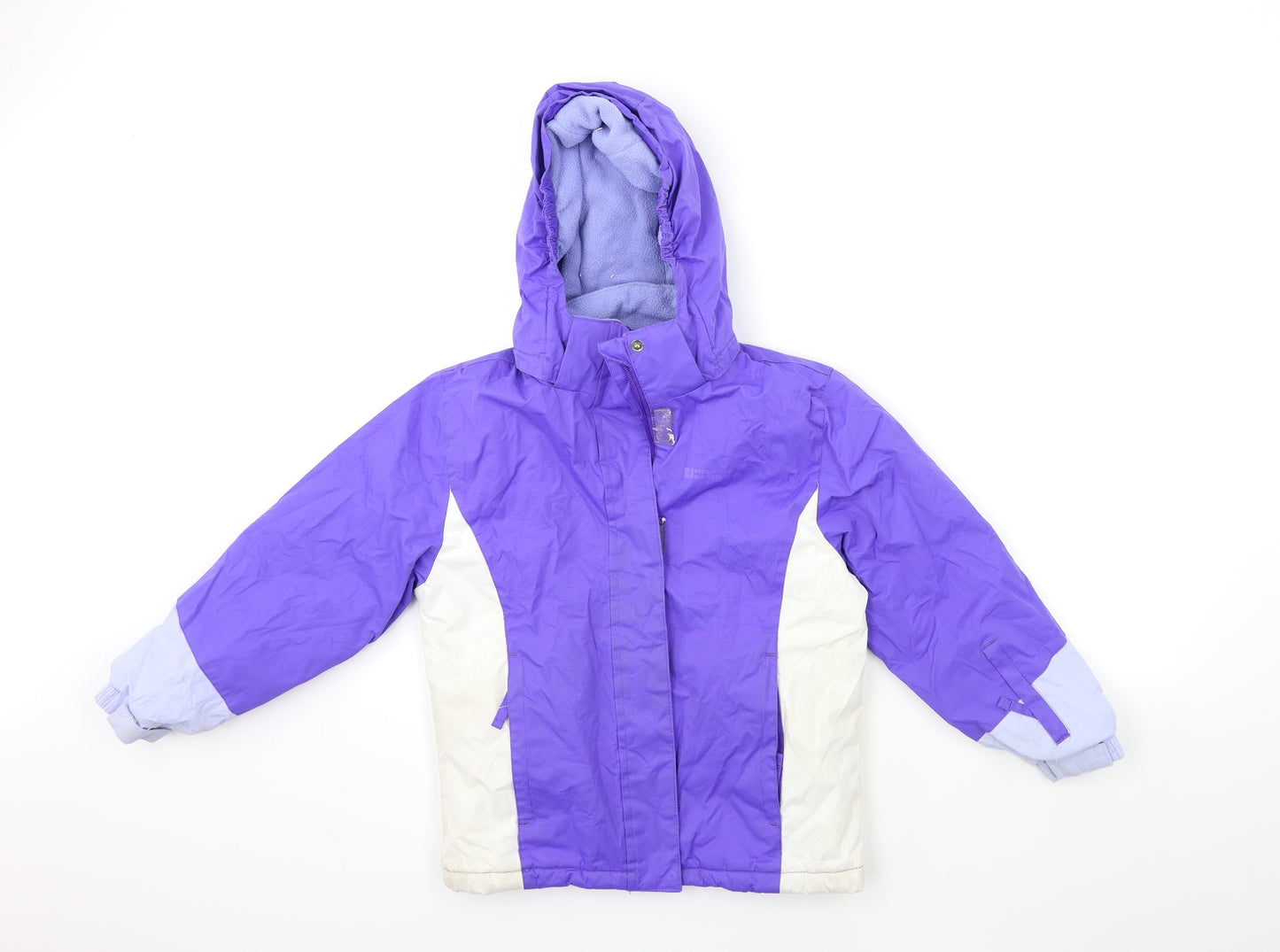 Mountain Warehouse Girls Purple   Rain Coat Coat Size 7-8 Years