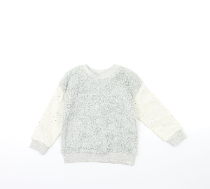 Hullabaloo Girls Grey Pullover Sweatshirt Size 2-3 Years