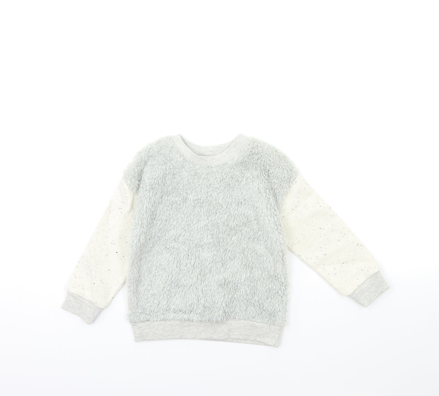 Hullabaloo Girls Grey   Pullover Sweatshirt Size 2-3 Years