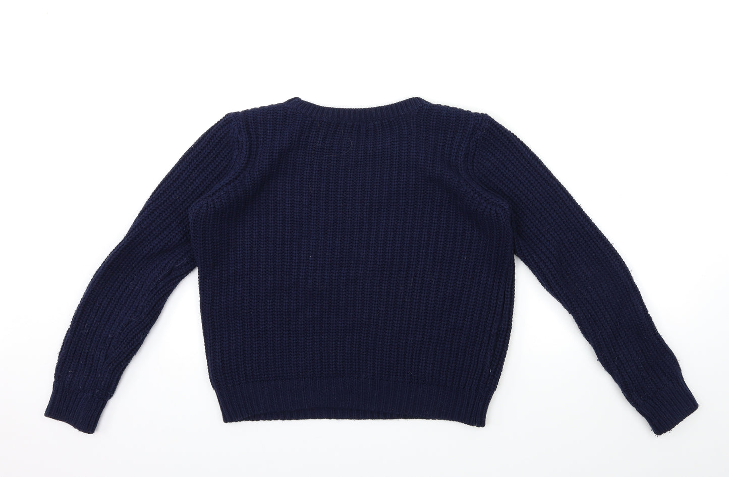 Dorothy Perkins Womens Blue  Knit Pullover Jumper Size 14