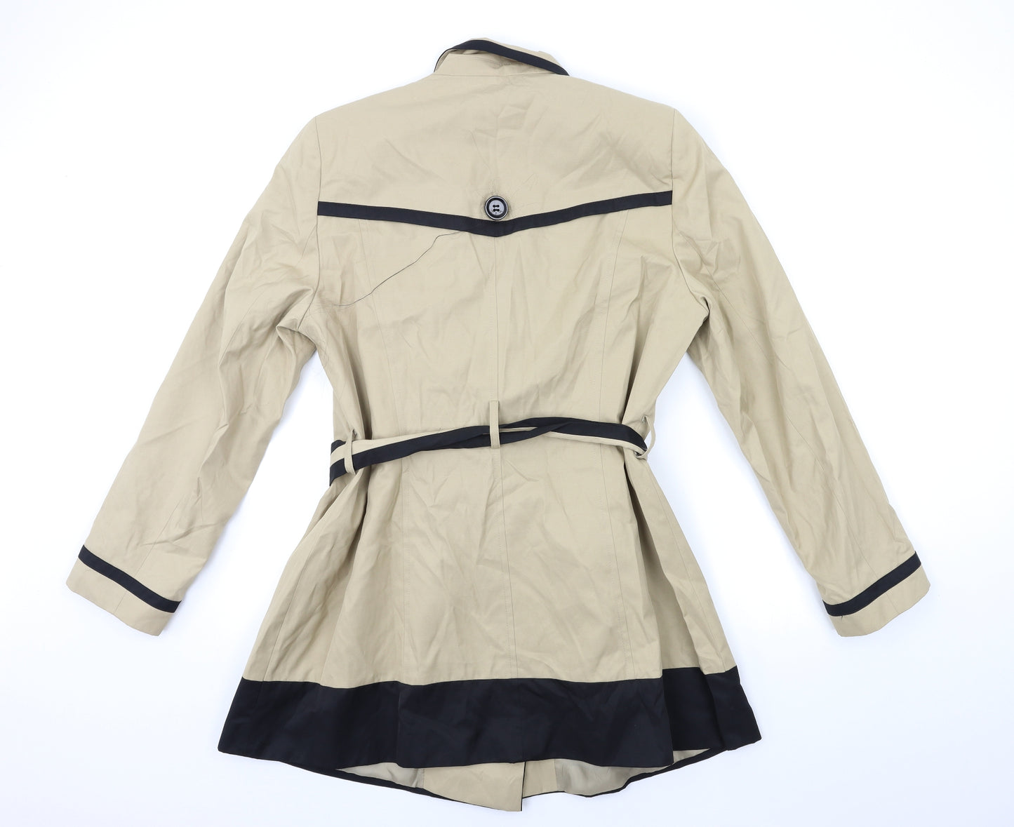Principles Womens Beige   Trench Coat Coat Size 16