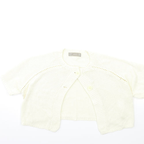Zara Womens Beige  Knit Cardigan Jumper Size M