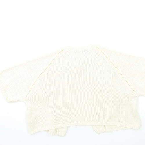Zara Womens Beige  Knit Cardigan Jumper Size M