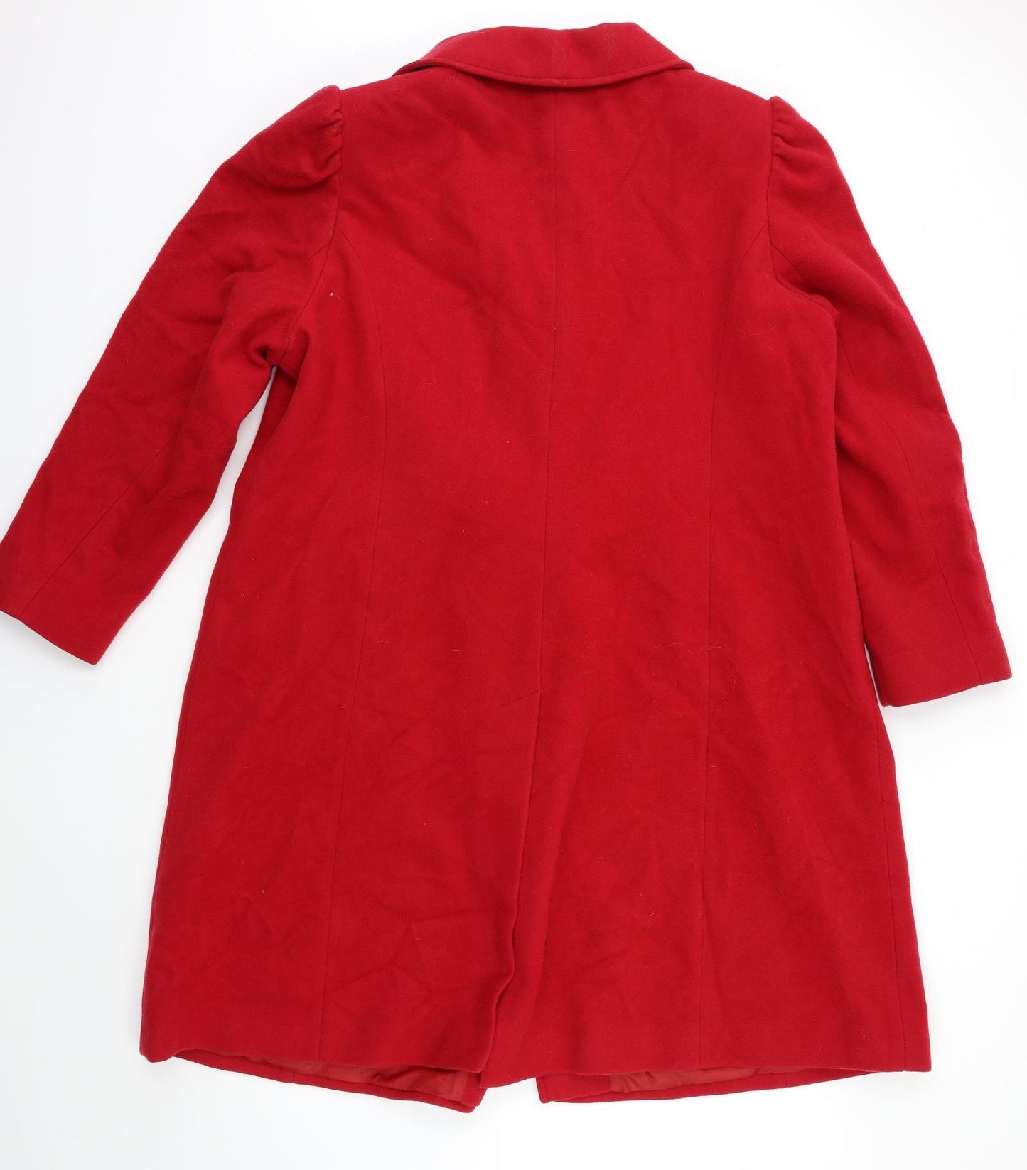 Marks and Spencer Womens Red   Overcoat Coat Size 22