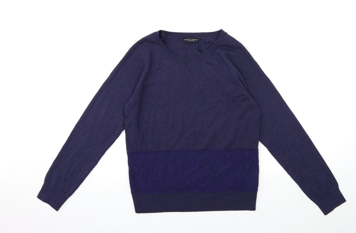 Dorothy Perkins Womens Blue  Knit Pullover Jumper Size 12