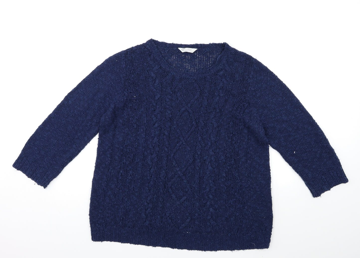 BHS Womens Blue  Knit Pullover Jumper Size 20