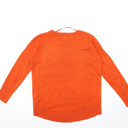 Primark Womens Orange  Knit Pullover Jumper Size 4