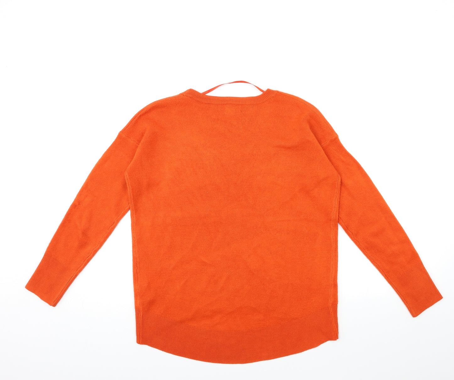 Primark Womens Orange  Knit Pullover Jumper Size 4