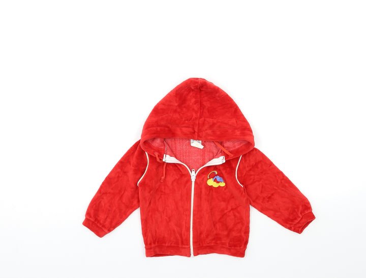 OZONA Girls Red   Full Zip Hoodie Size 2 Years