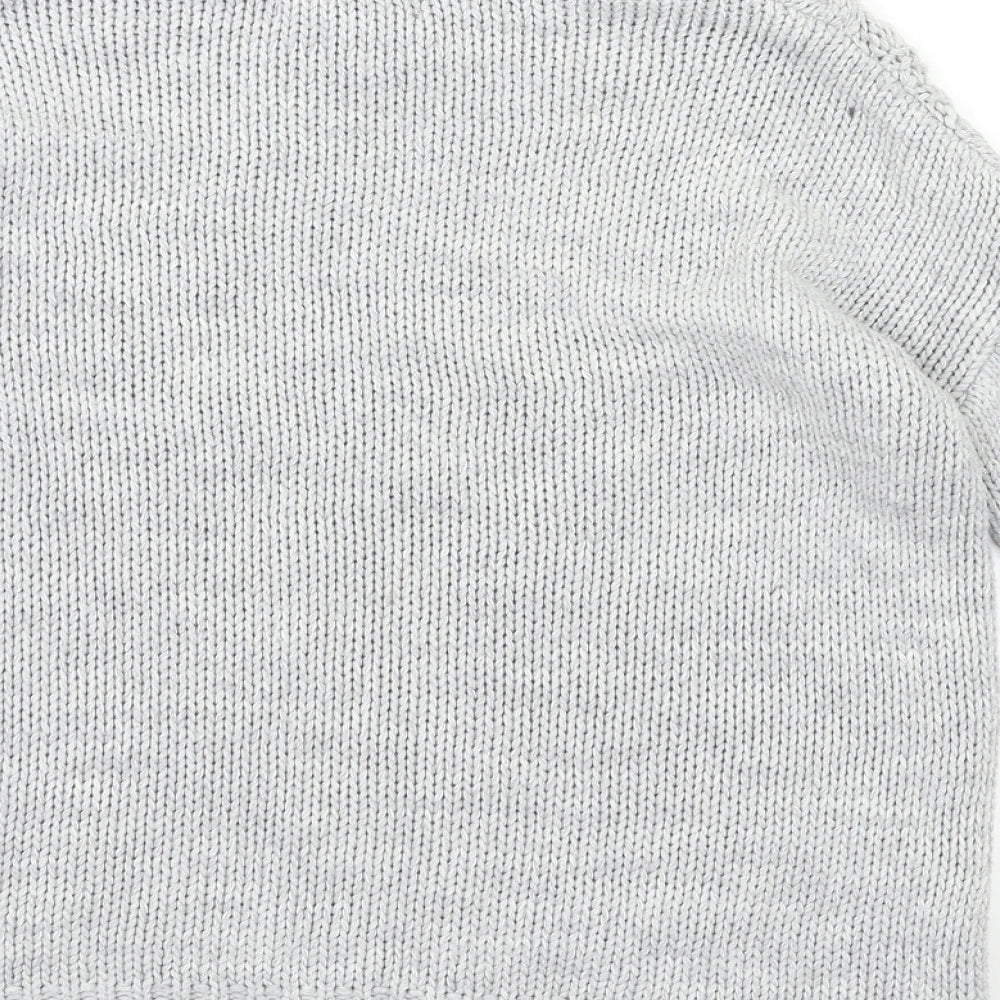 Primark Womens Grey  Knit Pullover Jumper Size 4