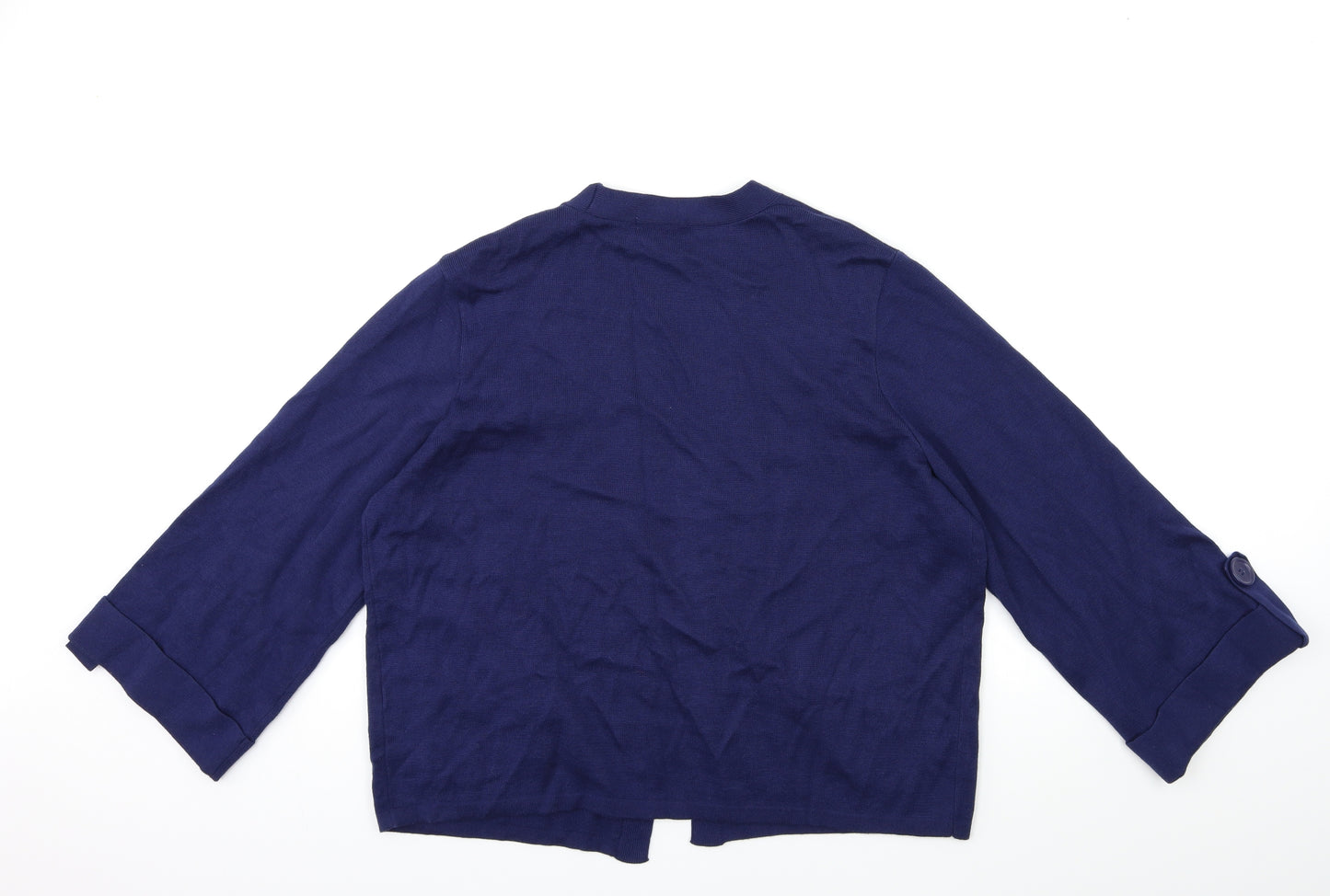 TU Womens Blue  Knit Cardigan Jumper Size 16