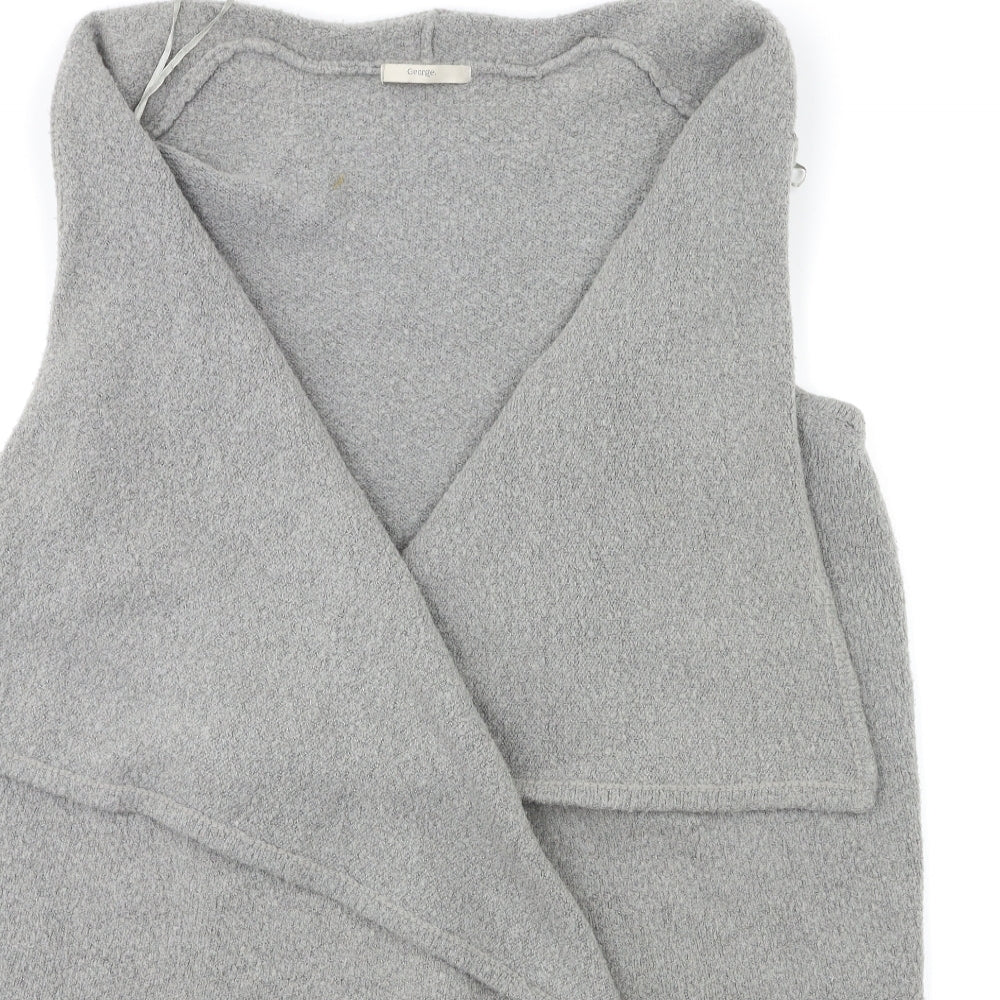 George Womens Grey  Knit Cardigan Jumper Size XL
