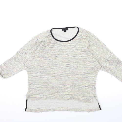 Topshop Womens Beige  Knit Pullover Jumper Size 8