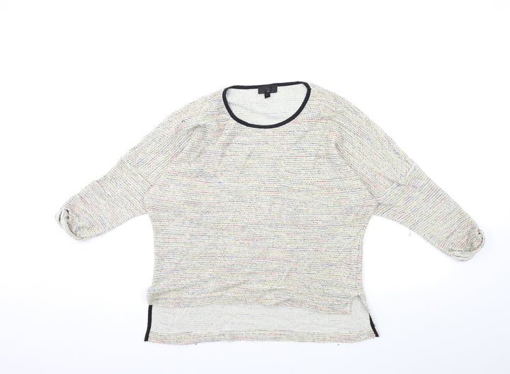 Topshop Womens Beige Knit Pullover Jumper Size 8